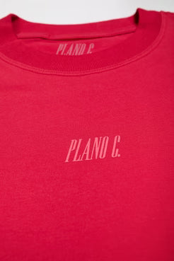 T-SHIRT LOGO VERMELHO CARMINE